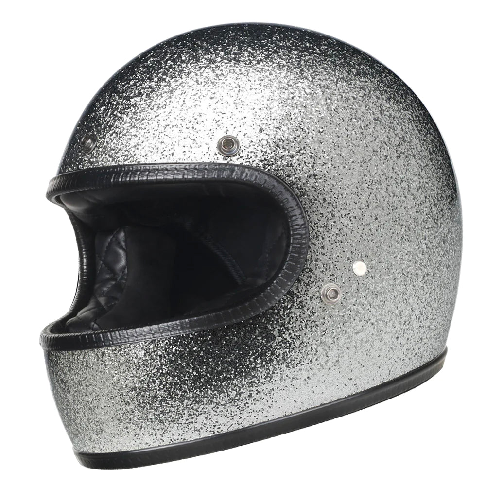 buy silver motorcycle helmet Retro DOT Full Face Motorcycle Helmet