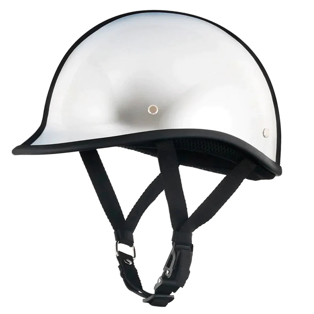 Smallest & Lightest Open Face Polo Helmet - Chrome