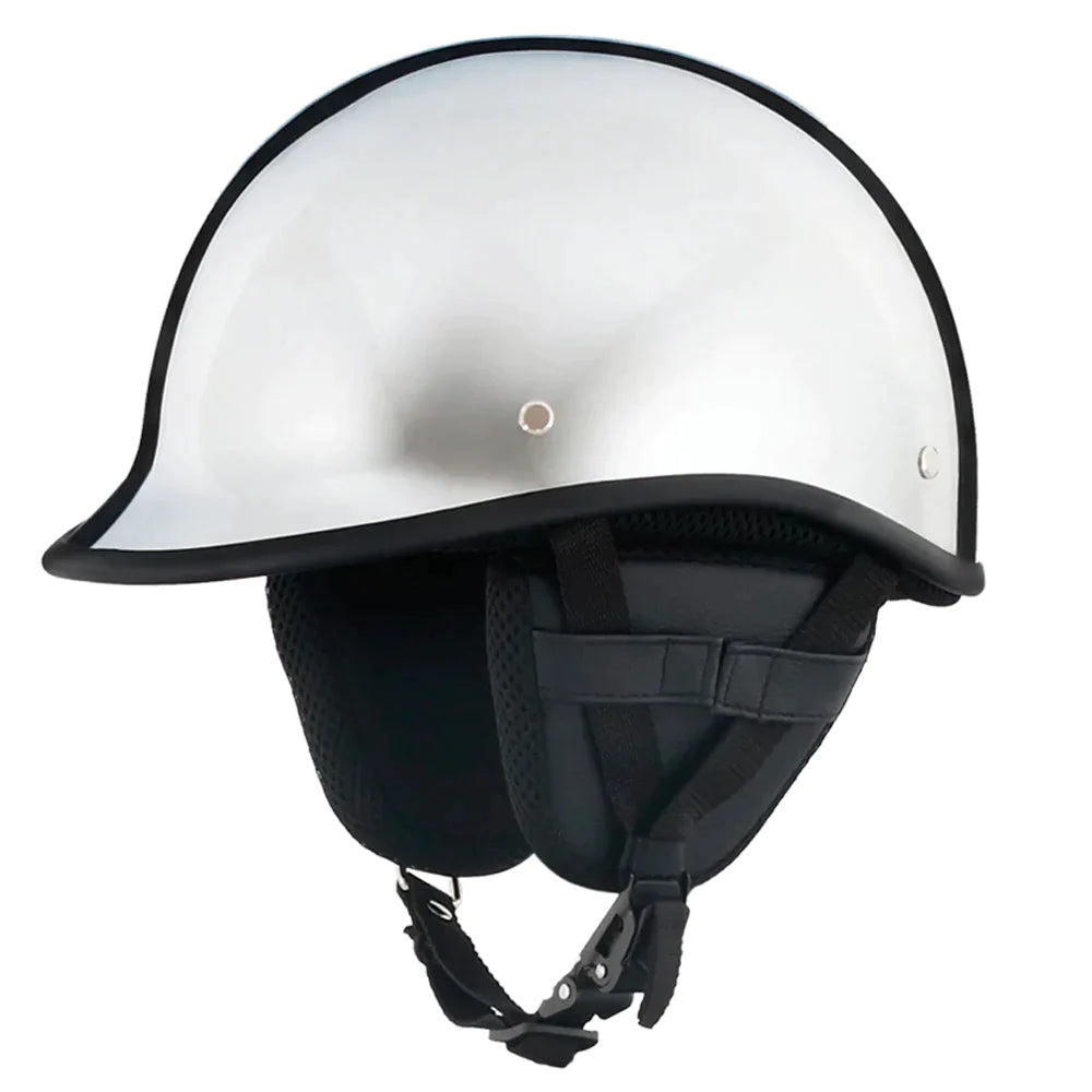 Smallest & Lightest Open Face Polo Helmet - Chrome