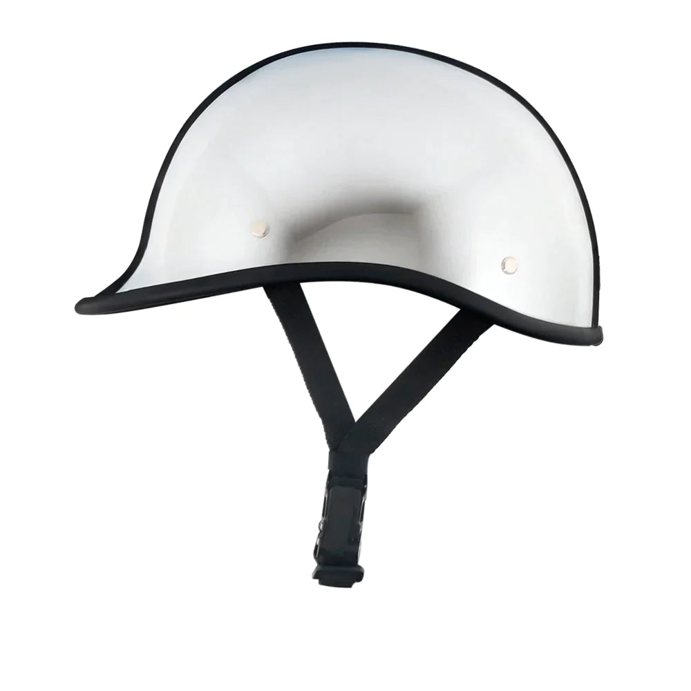 Smallest & Lightest Open Face Polo Helmet - Chrome