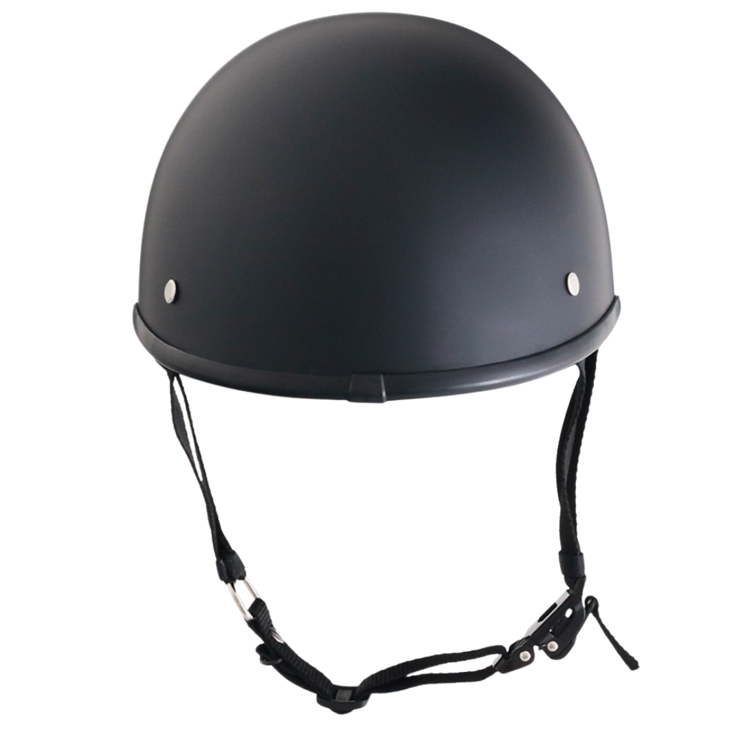 Smallest & Lightest DOT Reversible Helmet Curved Style - Matte Black