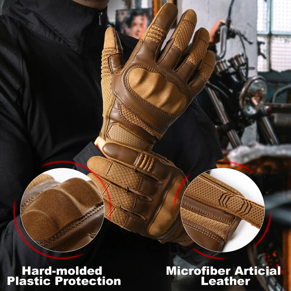 Motorcycle Leather Gloves