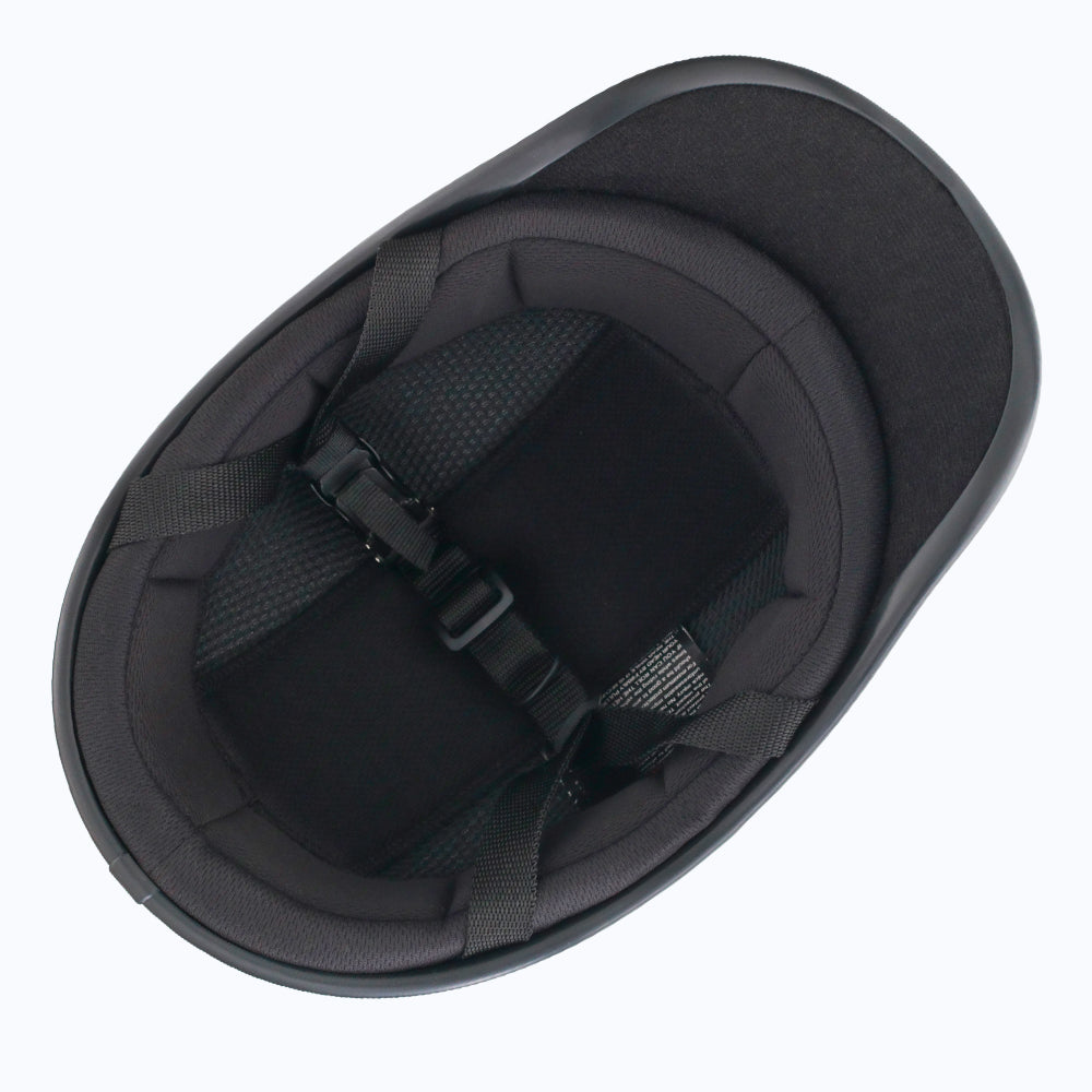 Smallest & Lightest DOT Reversible Helmet Curved Style - Gloss Black