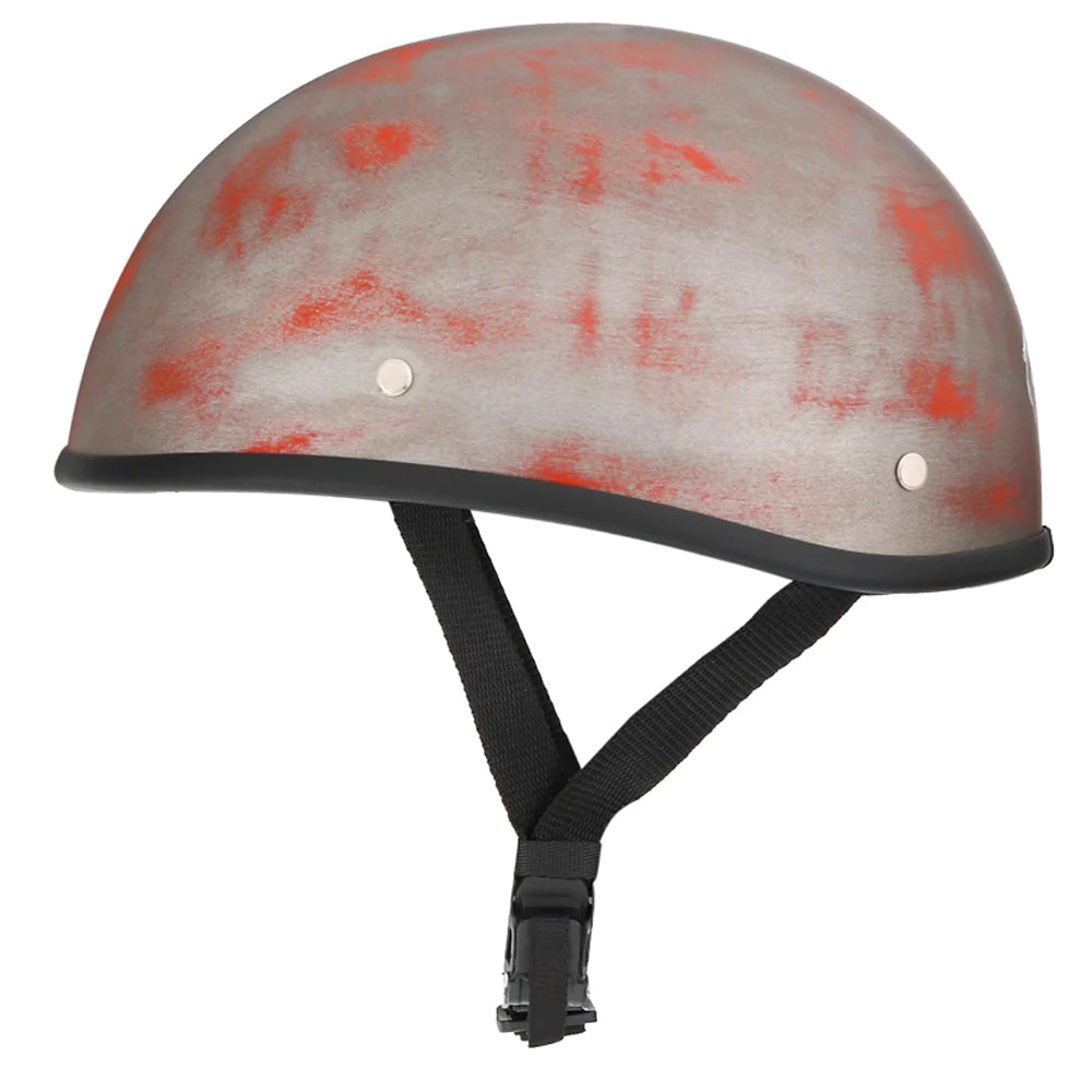 Smallest & Lightest DOT Beanie Helmet - Rust Black