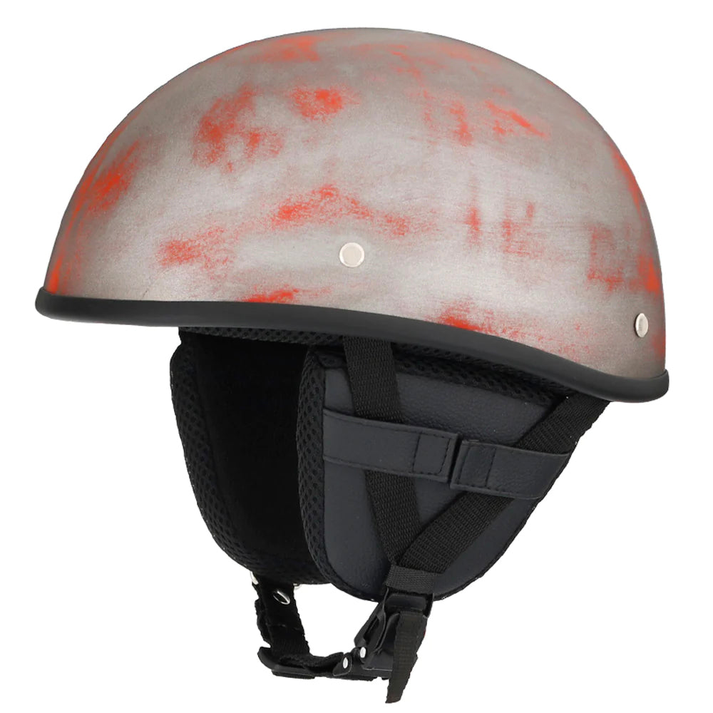 Smallest & Lightest DOT Beanie Helmet - Rust Black