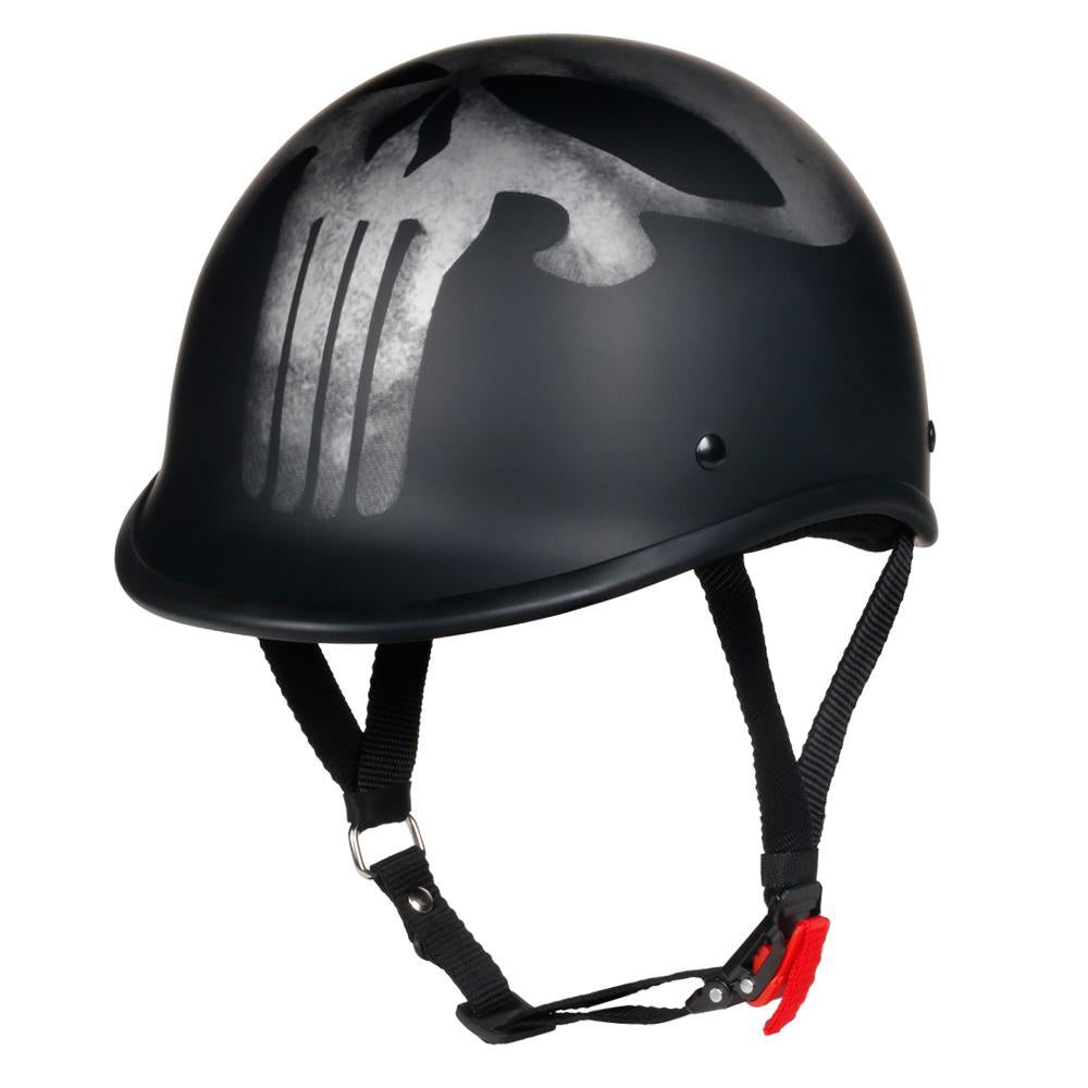 Smallest & Lightest DOT Polo Helmet - Punisher Style