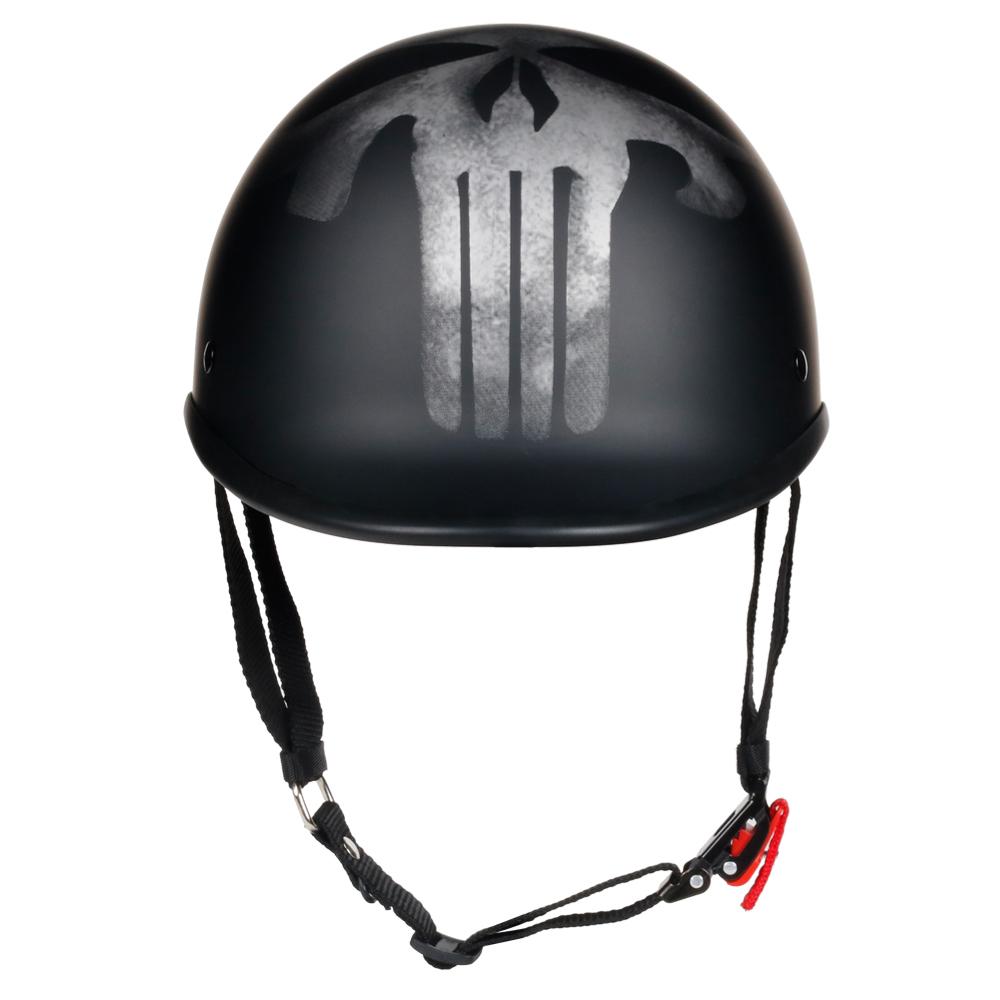 Smallest & Lightest DOT Polo Helmet - Punisher Style