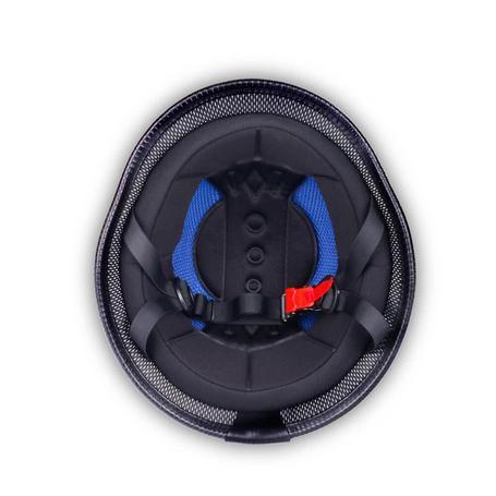 Lightest German Style Mayan Half Helmet - Carbon Fiber Black