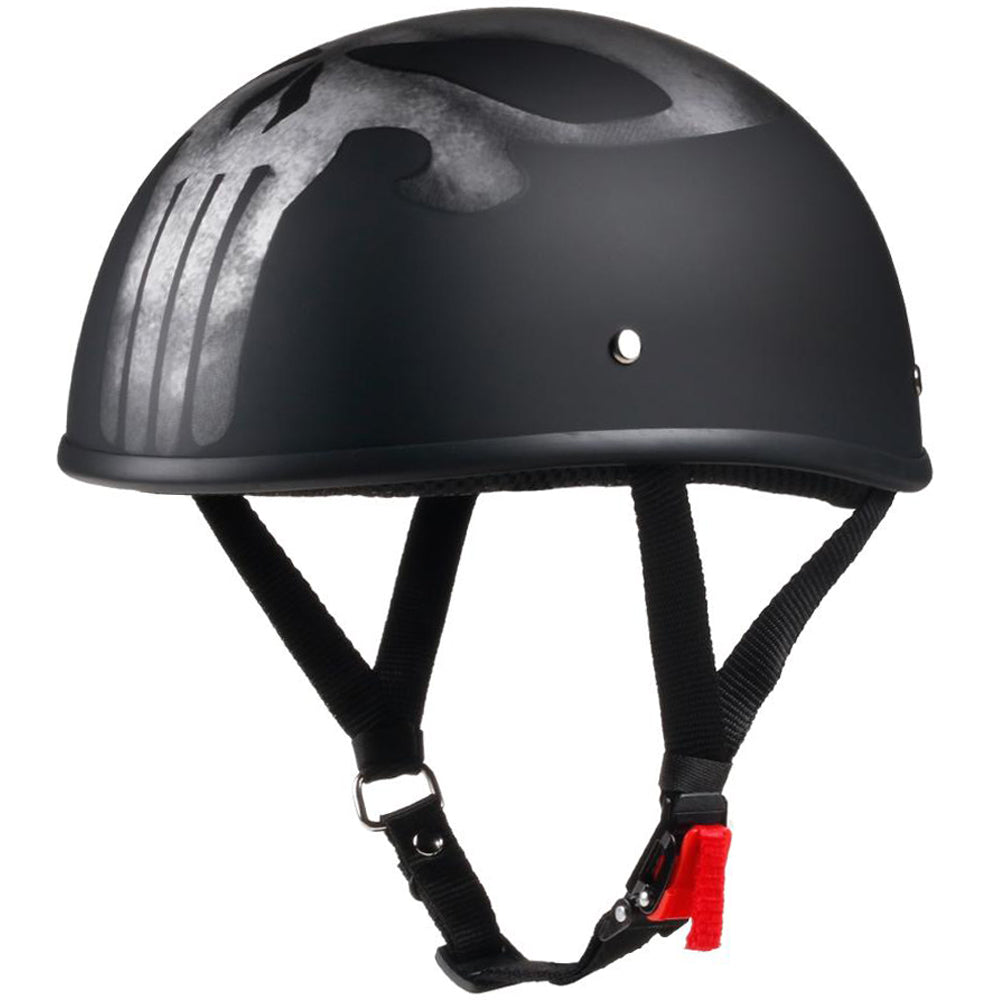 Smallest & Lightest DOT Beanie Helmet - Punisher Style