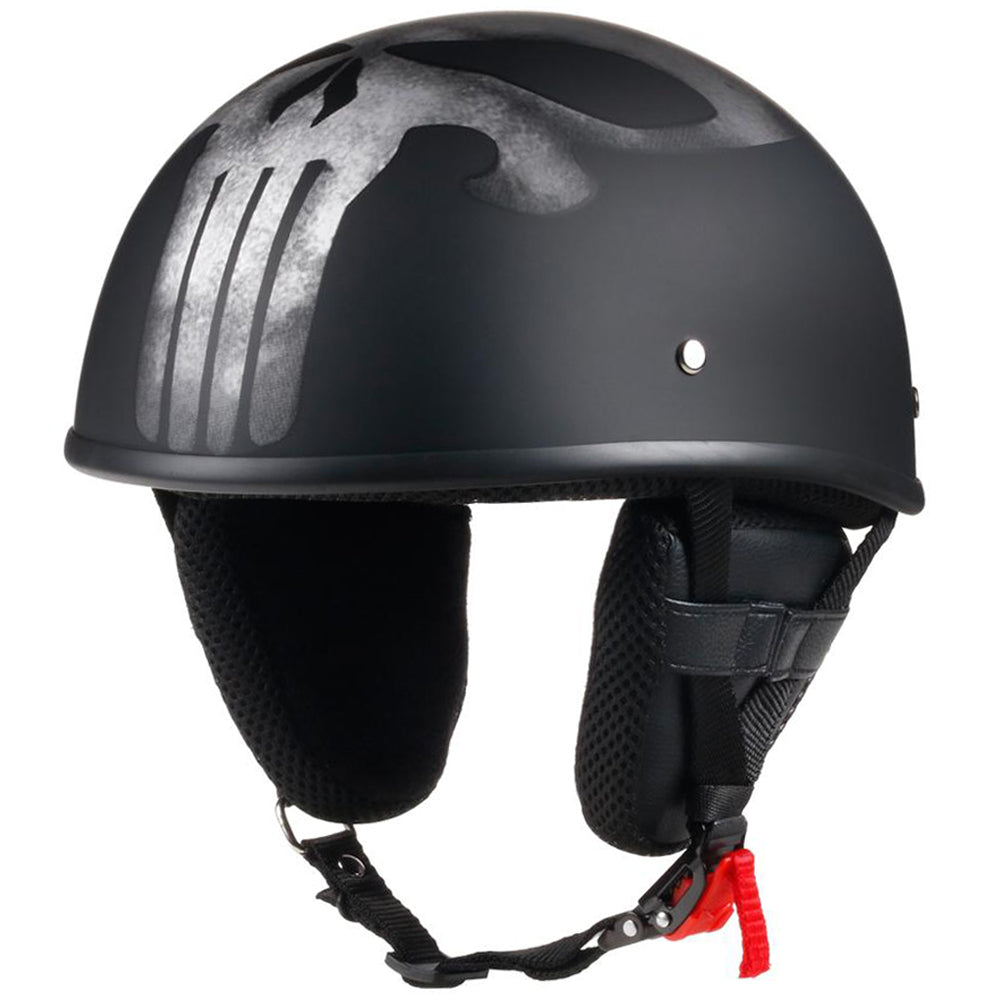 Smallest & Lightest Open Beanie Helmet - Punisher Style