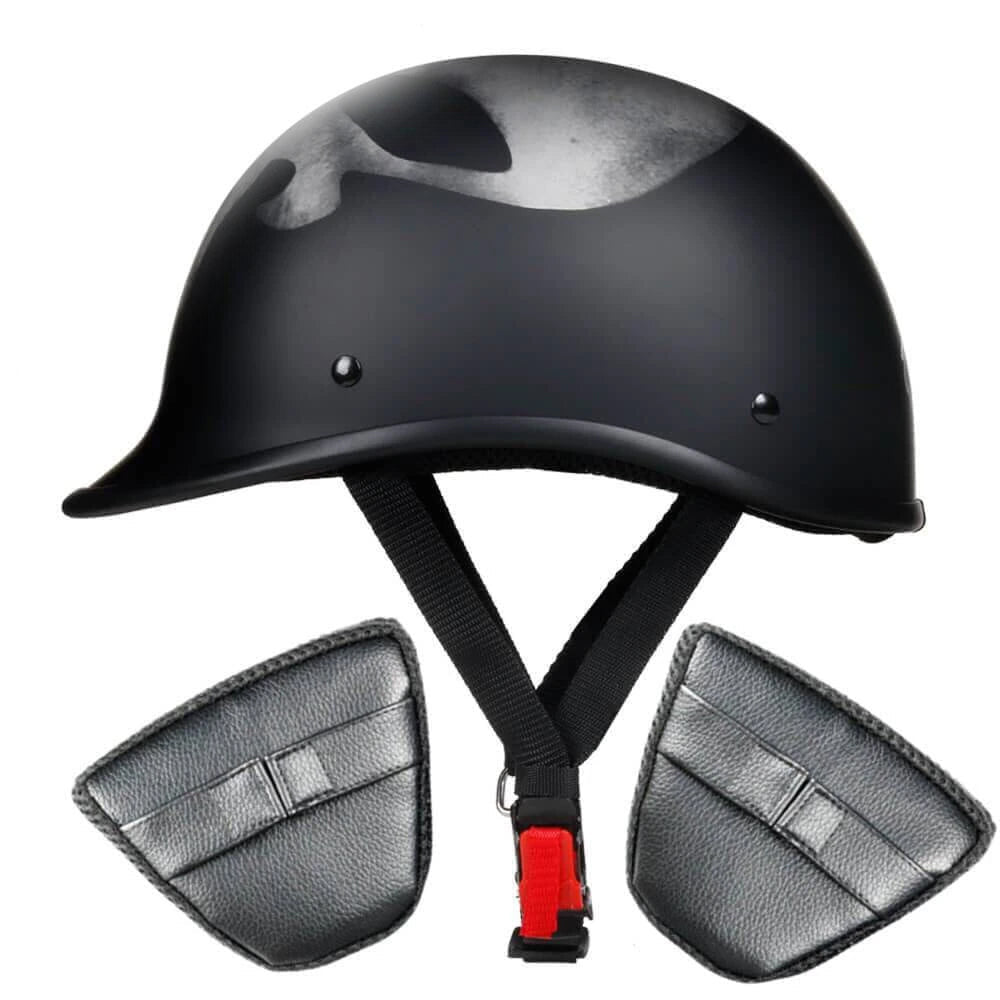 Smallest & Lightest Open Face Polo Helmet - Punisher Style
