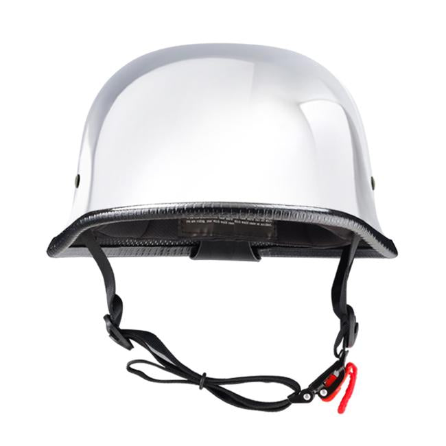 Lightest Mayan Style Half Helmet -  Chrome