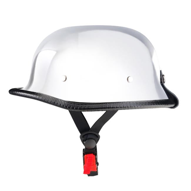 Lightest Mayan Style Half Helmet -  Chrome