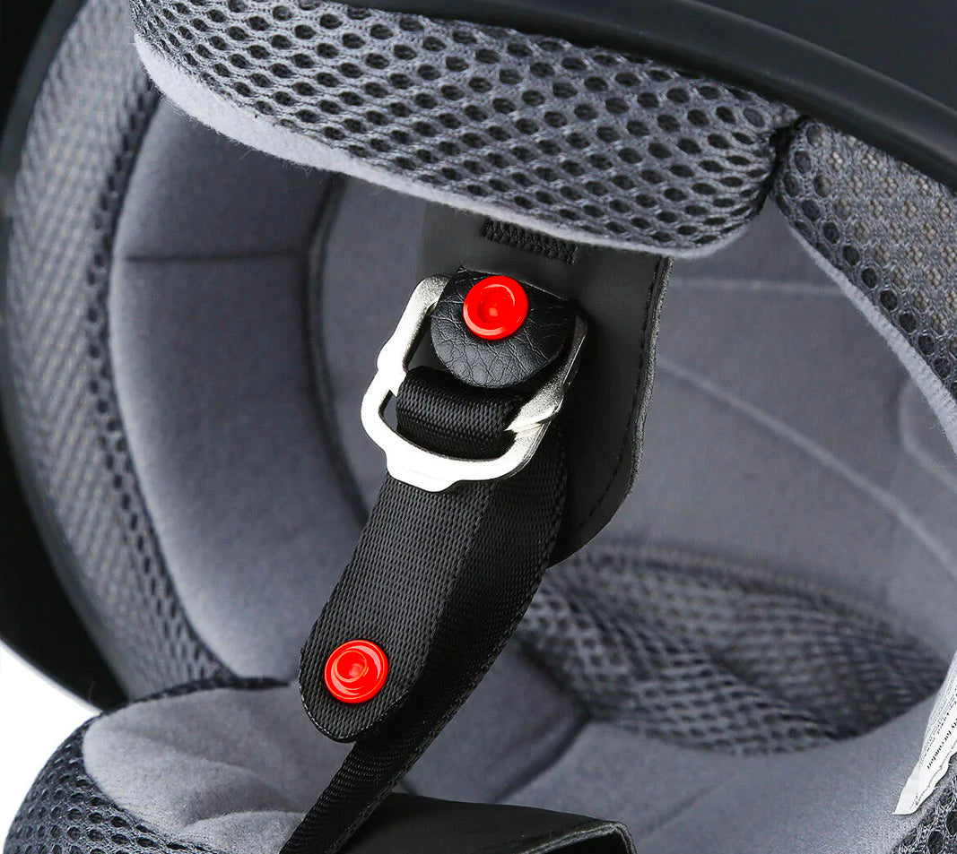 3/4 Retro Open Face DOT Motorcycle Helmet