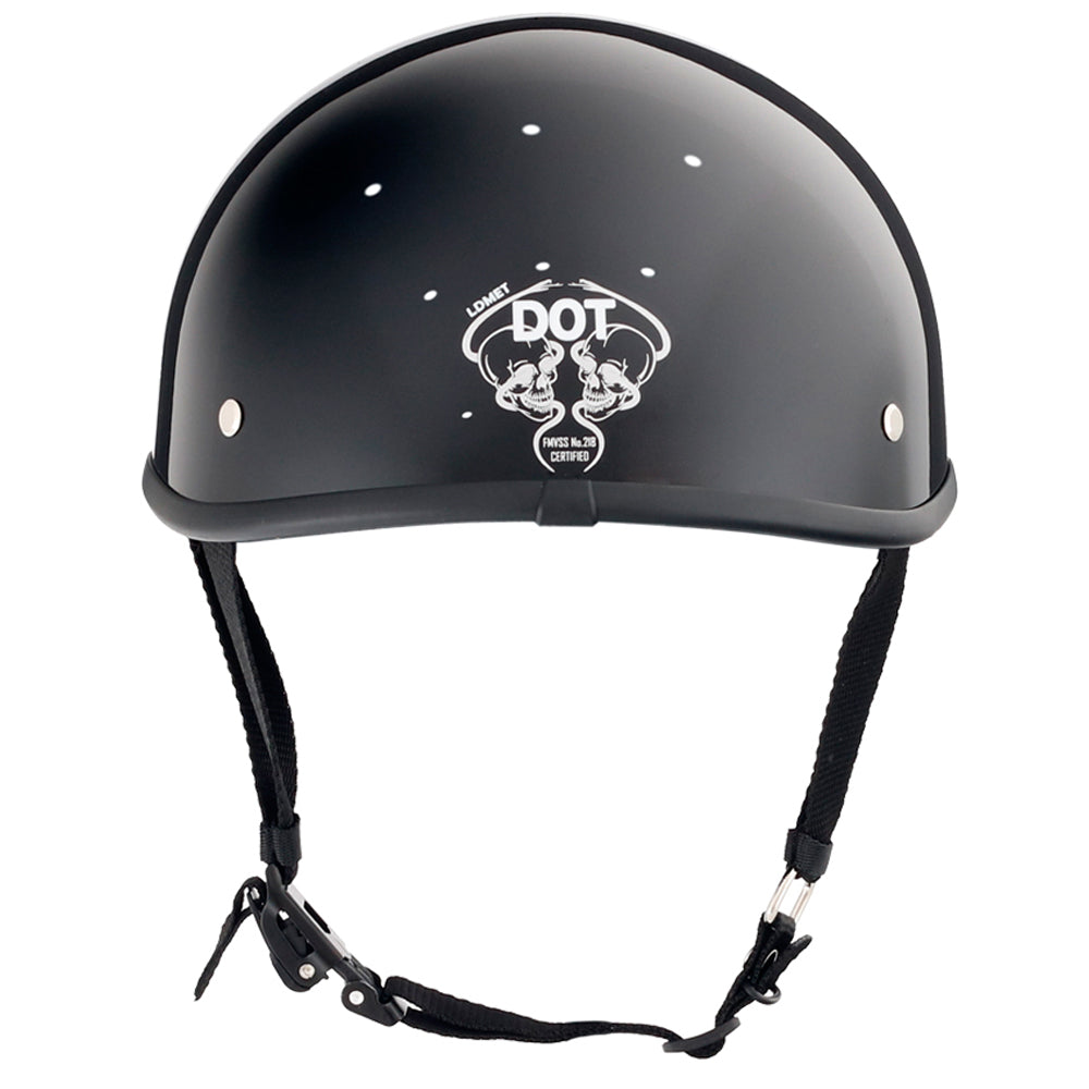 Smallest & Lightest DOT Beanie Helmet - Gloss Black