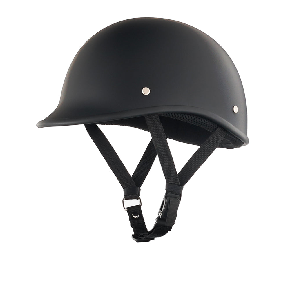 Smallest & Lightest Open Face Polo Helmet- Matte Black