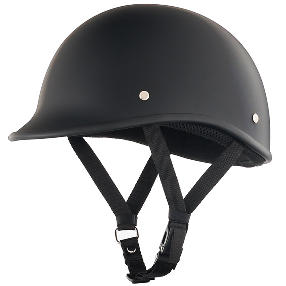 Smallest & Lightest Open Face Polo Helmet- Matte Black