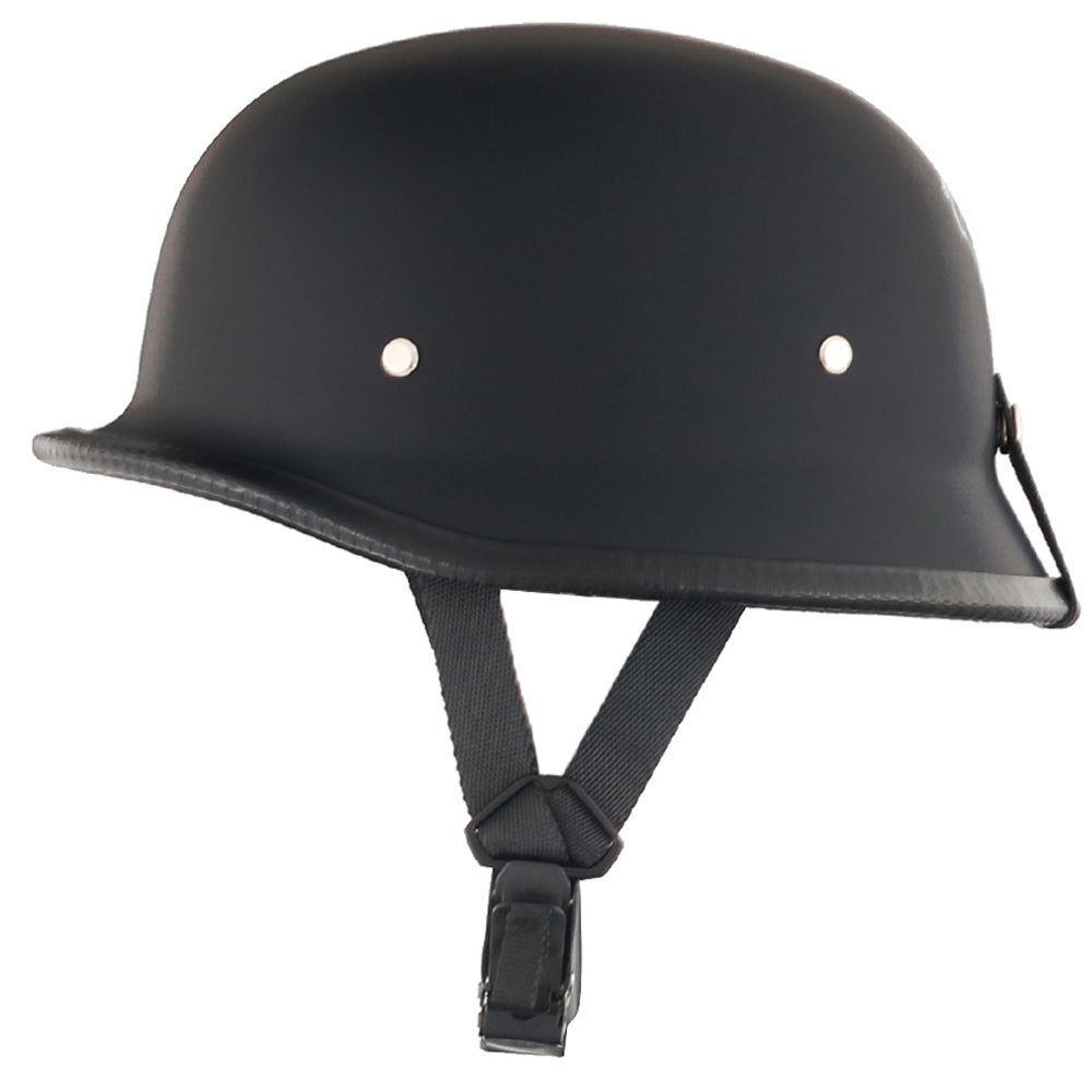 Lightest Mayan Style Half Helmet - Matte Black