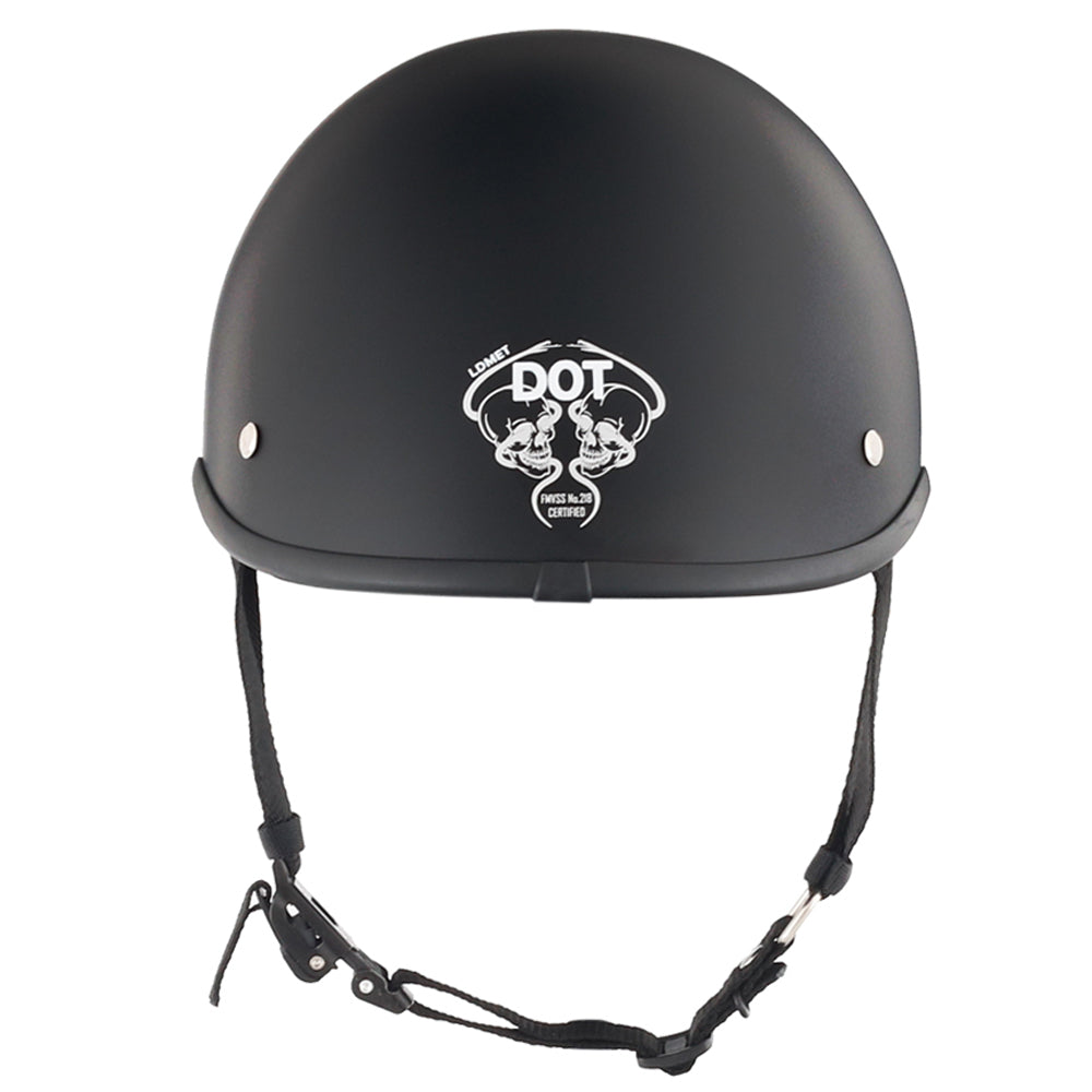 Smallest & Lightest DOT Polo Helmet- Matte Black