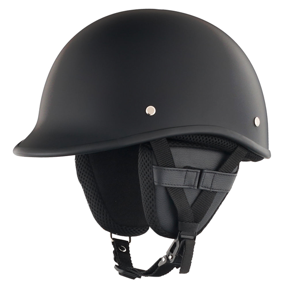 Smallest & Lightest DOT Polo Helmet- Matte Black