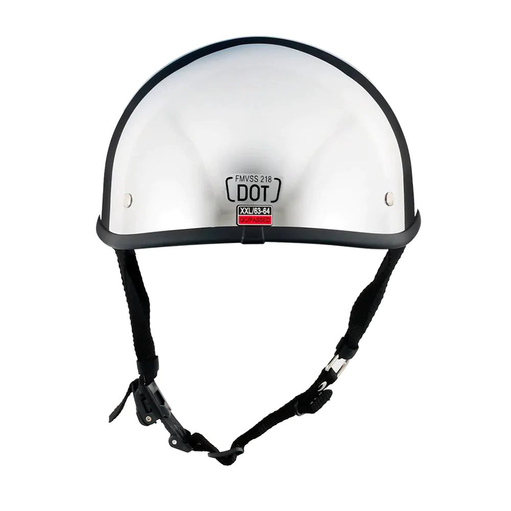 Smallest & Lightest DOT Beanie Helmet - Chrome