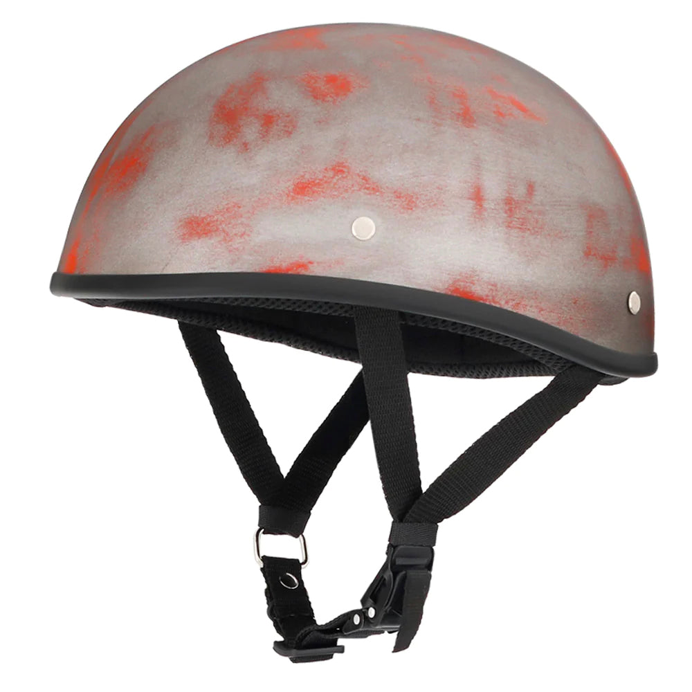 Smallest & Lightest DOT Beanie Helmet - Rust Black