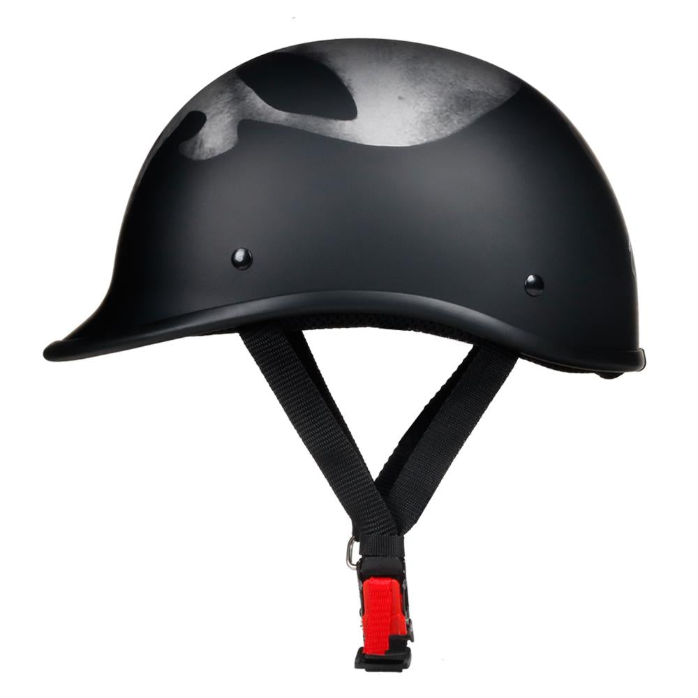 Smallest & Lightest Open Face Polo Helmet - Punisher Style