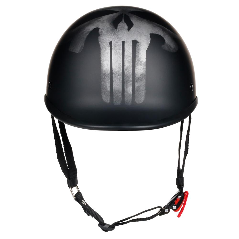 Smallest & Lightest Open Face Polo Helmet - Punisher Style