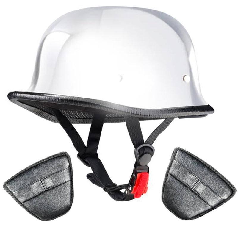 Lightest Mayan Style Half Helmet -  Chrome