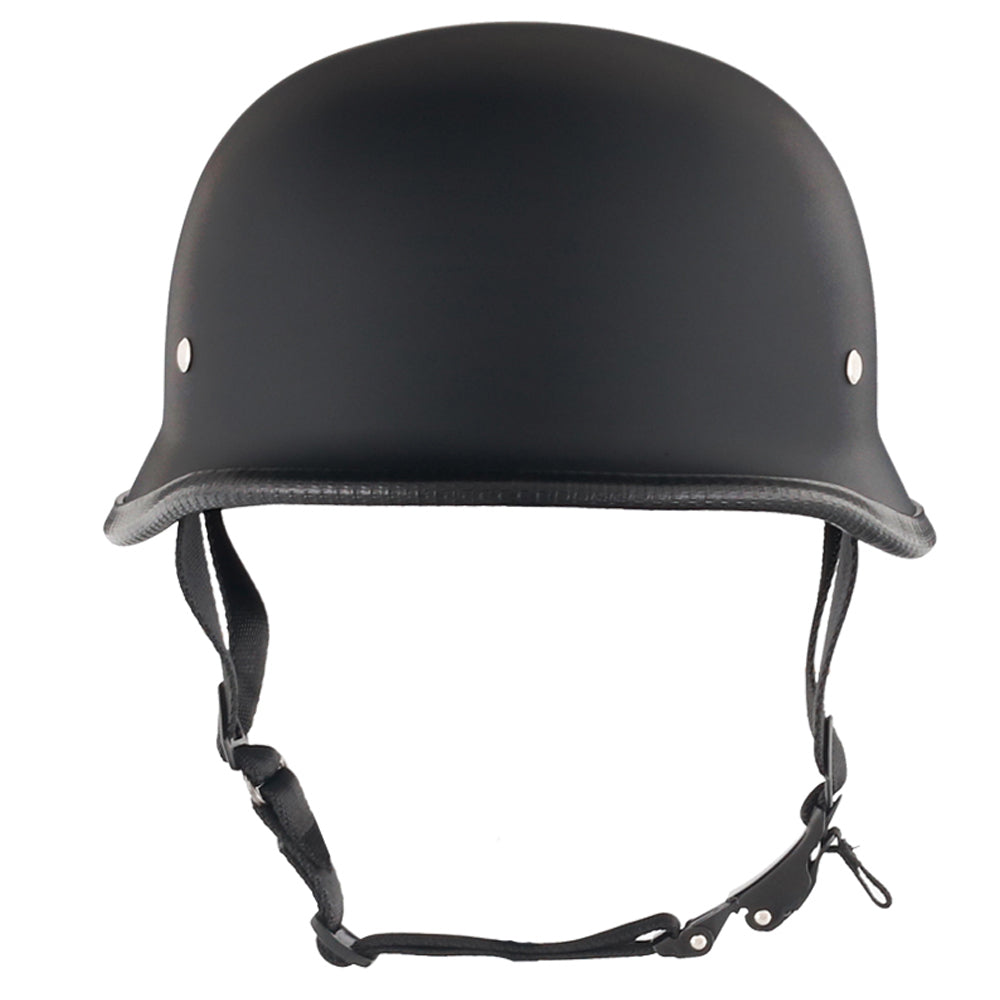 Lightest German Style Mayan DOT Half Helmet - Matte Black